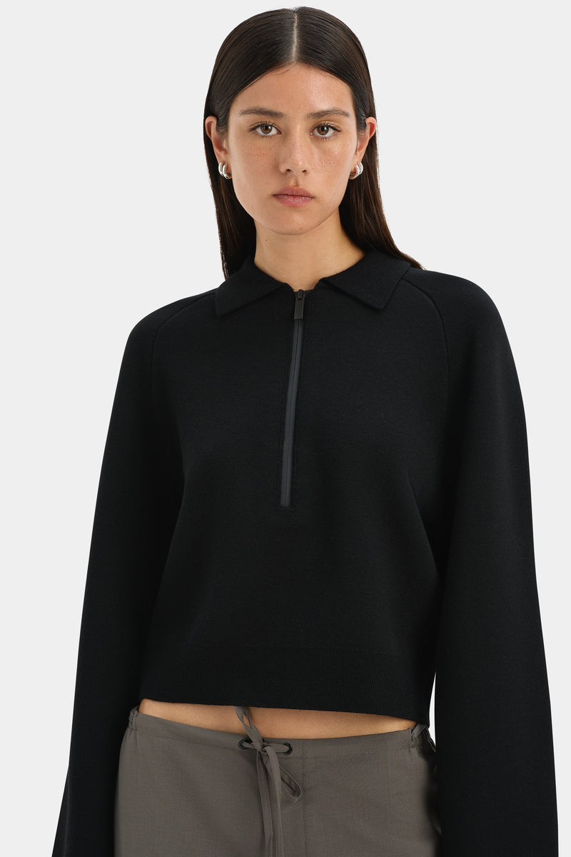 Playback Rib Neck Sweater