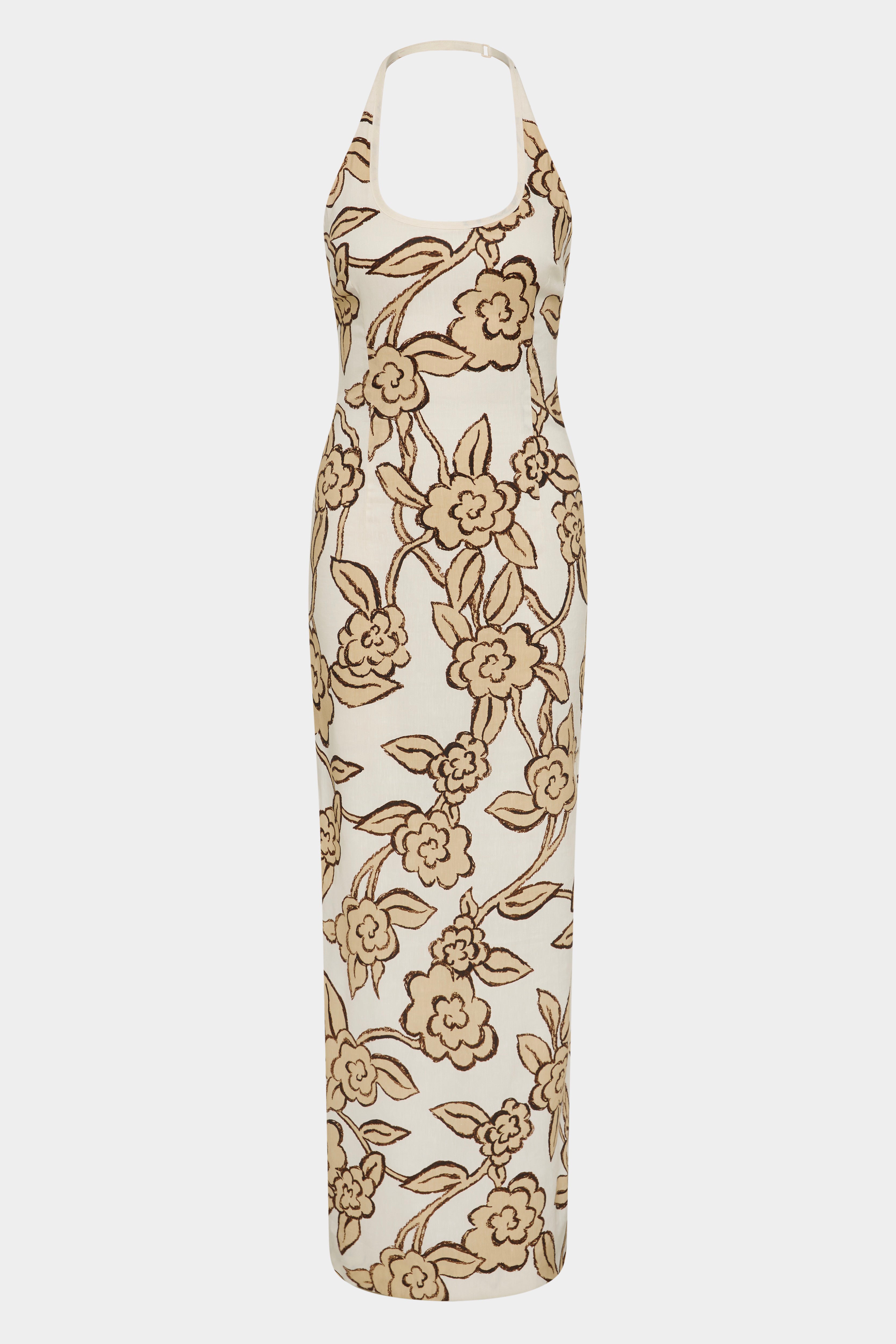 Elodie Halter Midi Dress