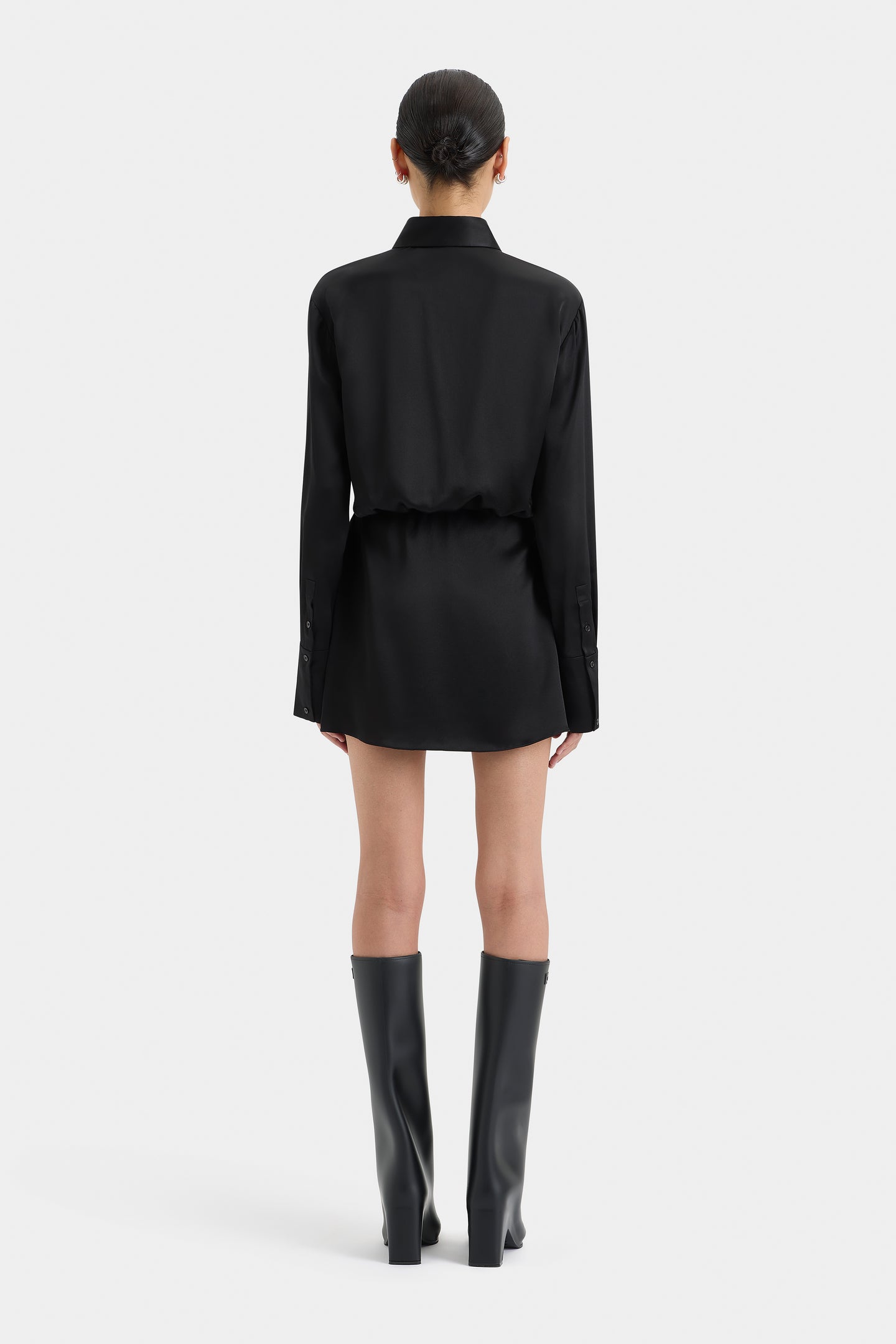 SIR the label Sorrento Shirt Dress BLACK