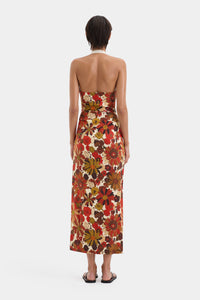 Castella Gathered Midi Dress