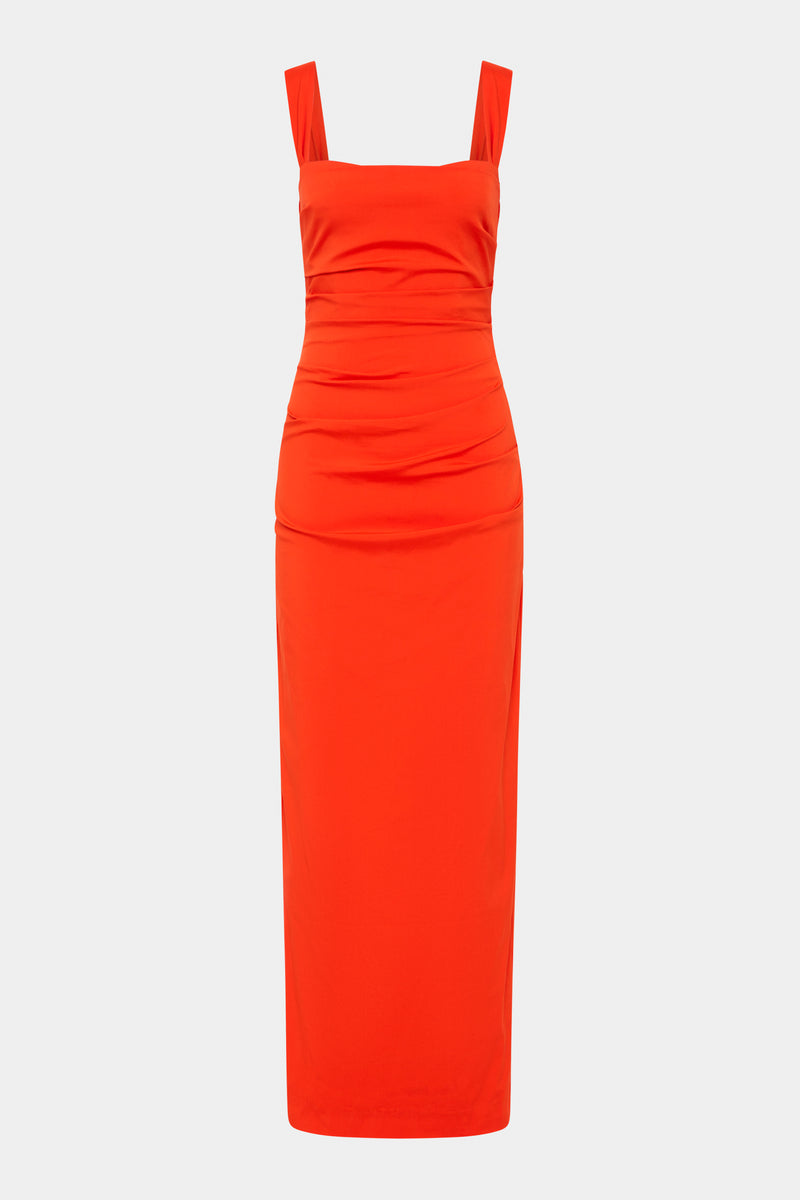 SIR the label Dahlia Balconette Gown TANGERINE