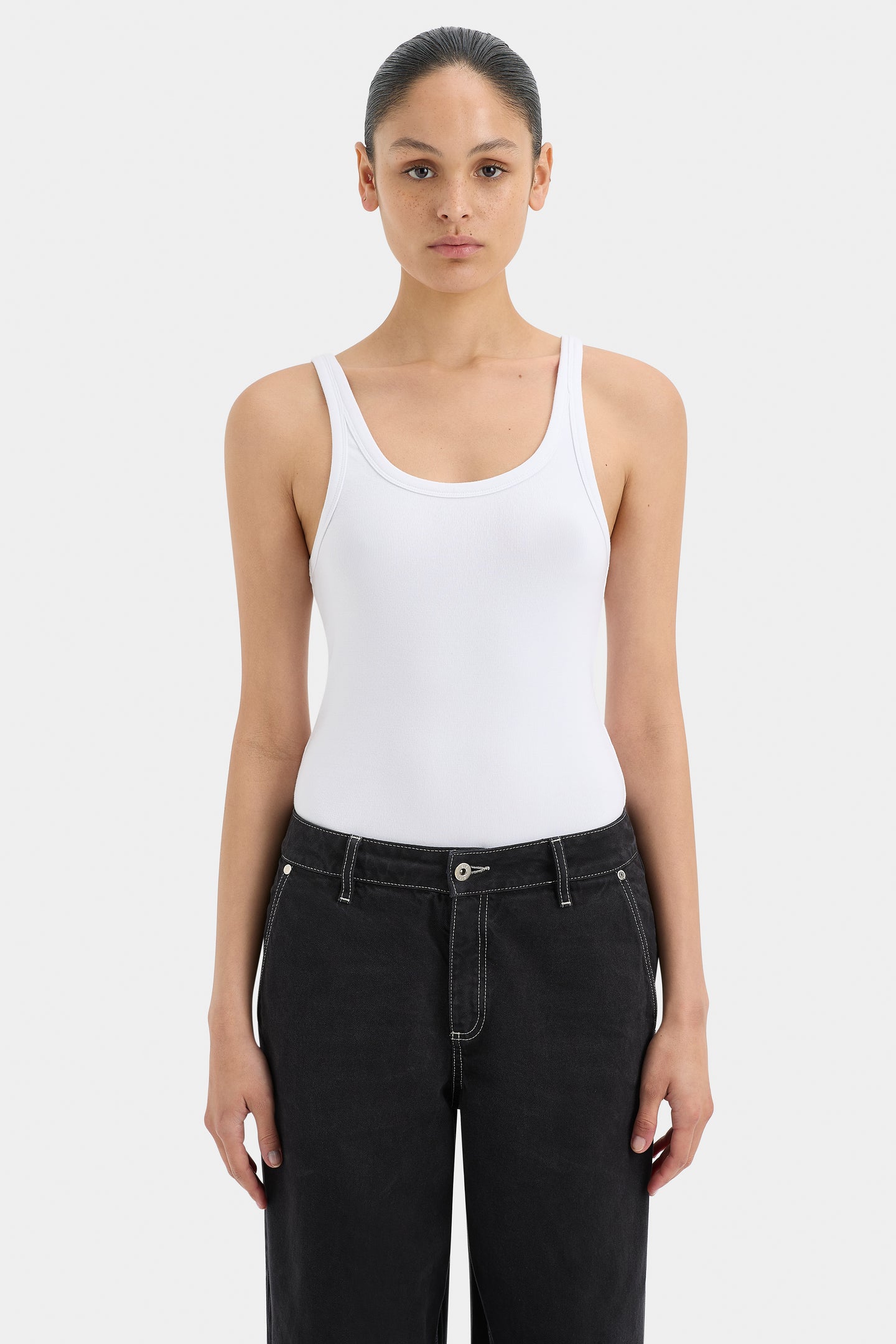 SIR the label Classic Scoop Tank IVORY