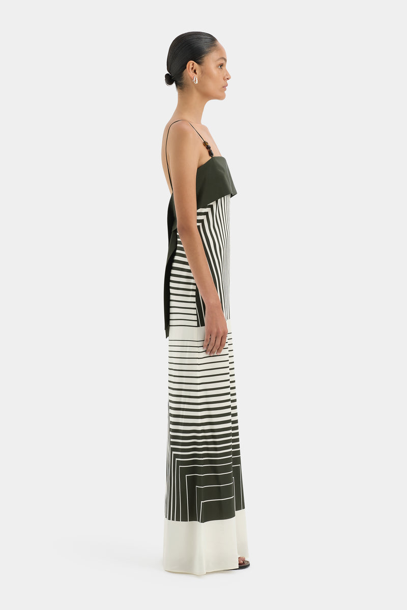 SIR the label Leilana Slip Dress Garden Stripe