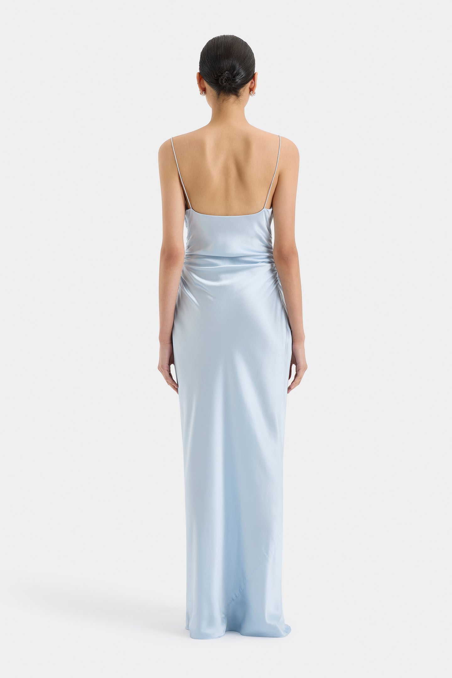 SIR the label Lush Gathered Slip Dress PALE BLUE