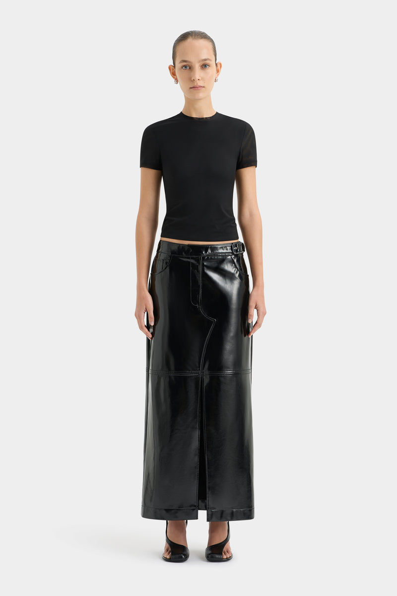 SIR the label Midnight Belted Skirt BLACK