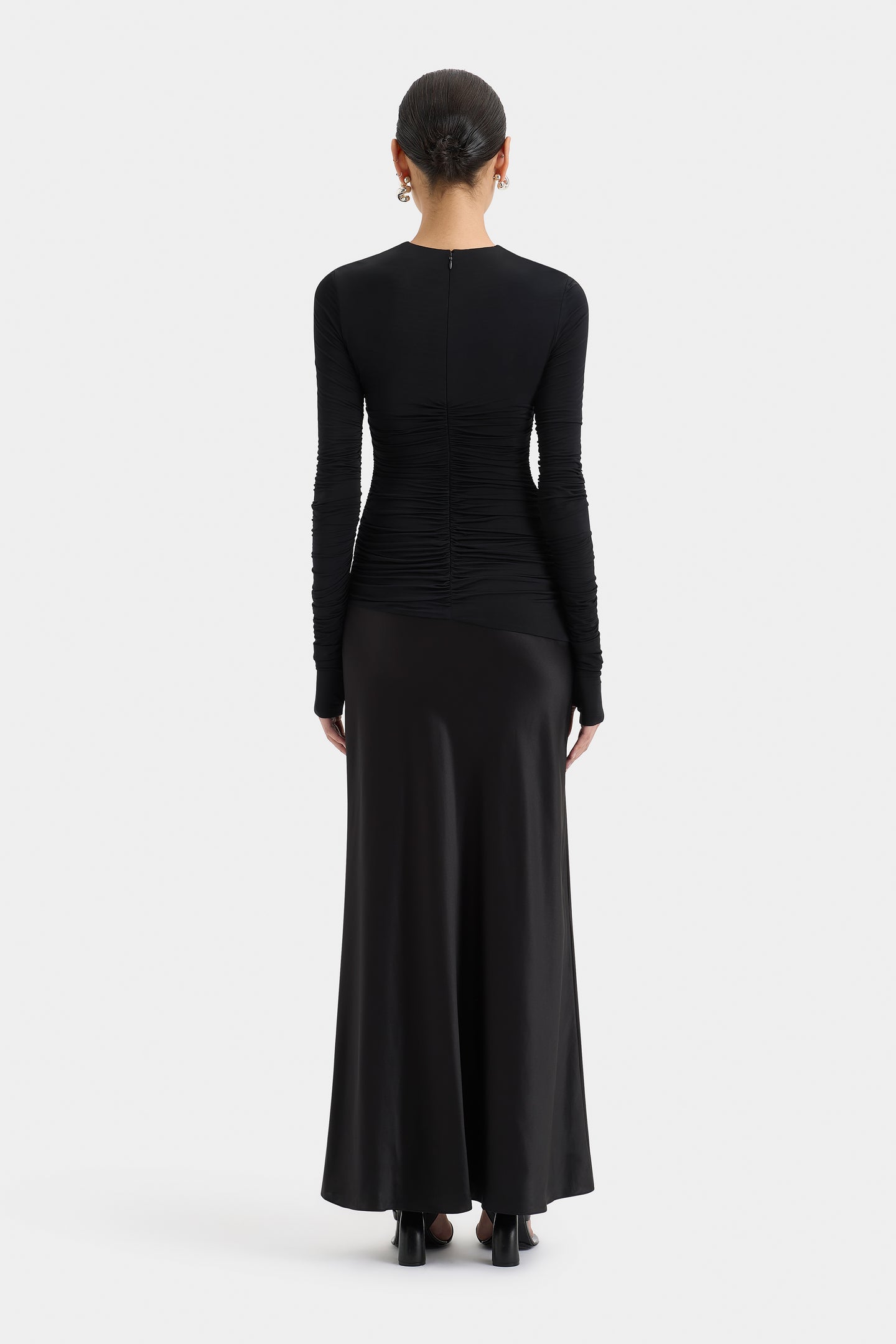 SIR the label Alessia Draped Gown BLACK