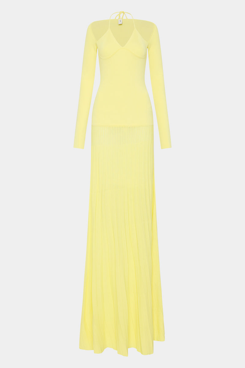 SIR the label Juniper Contoured Dress LEMON