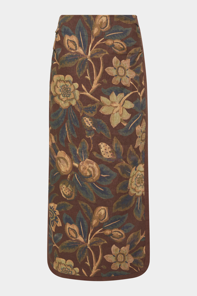 SIR the label Jerry Midi Skirt TAPESTRY