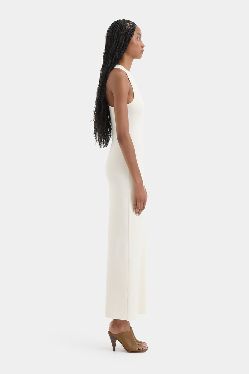 Sabah Cross Back Midi Dress