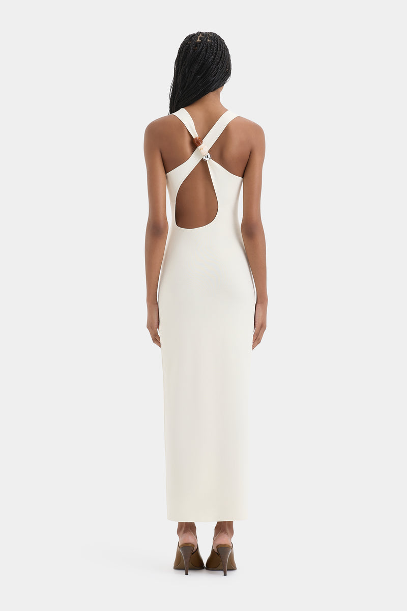 Sabah Cross Back Midi Dress