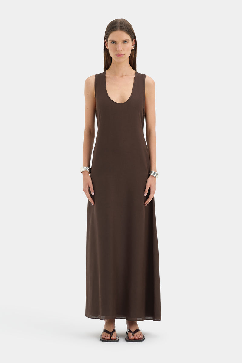 Julietta Scoop Neck Maxi Dress