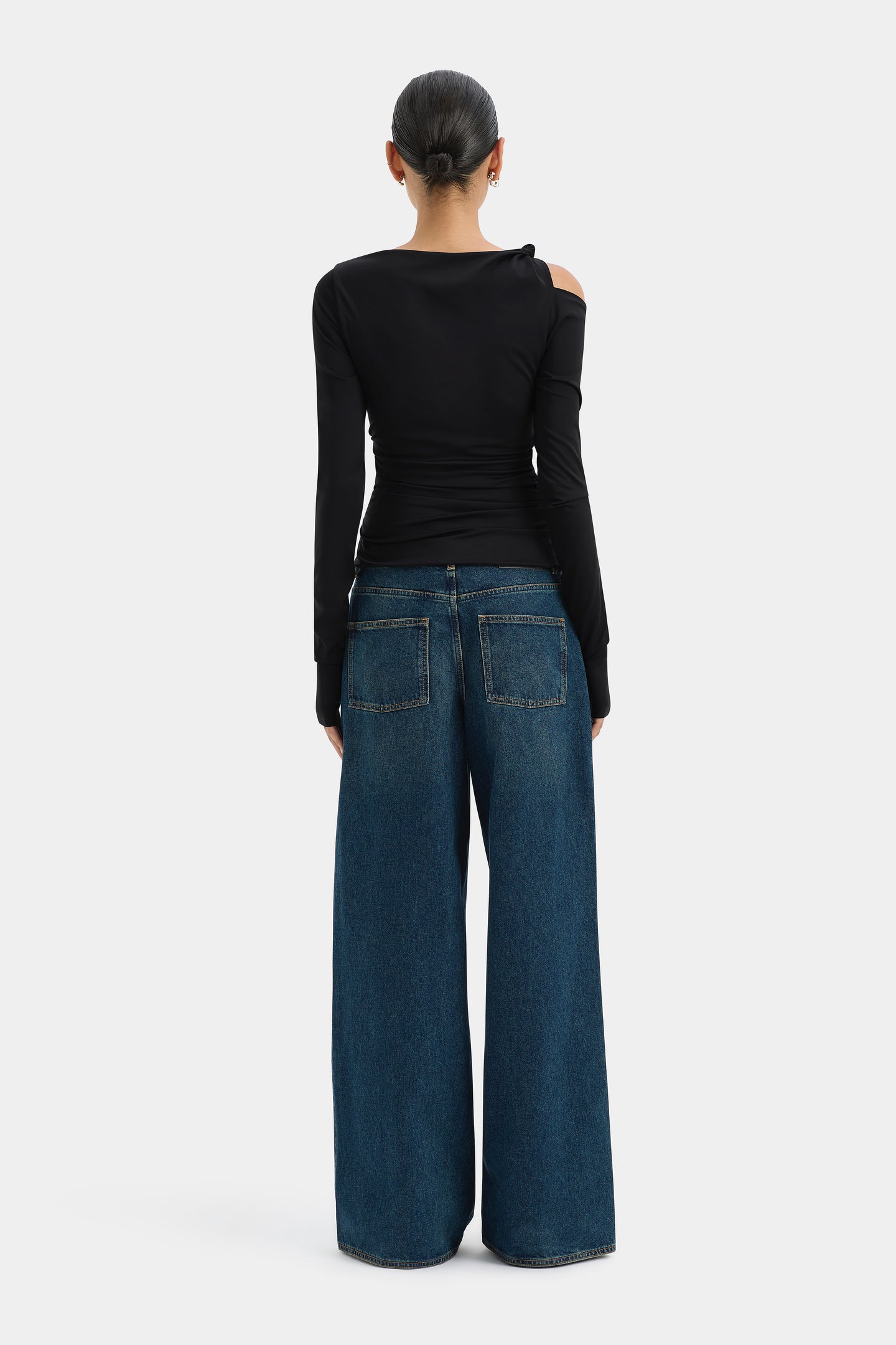 SIR the label Elm Long Sleeve Top Black