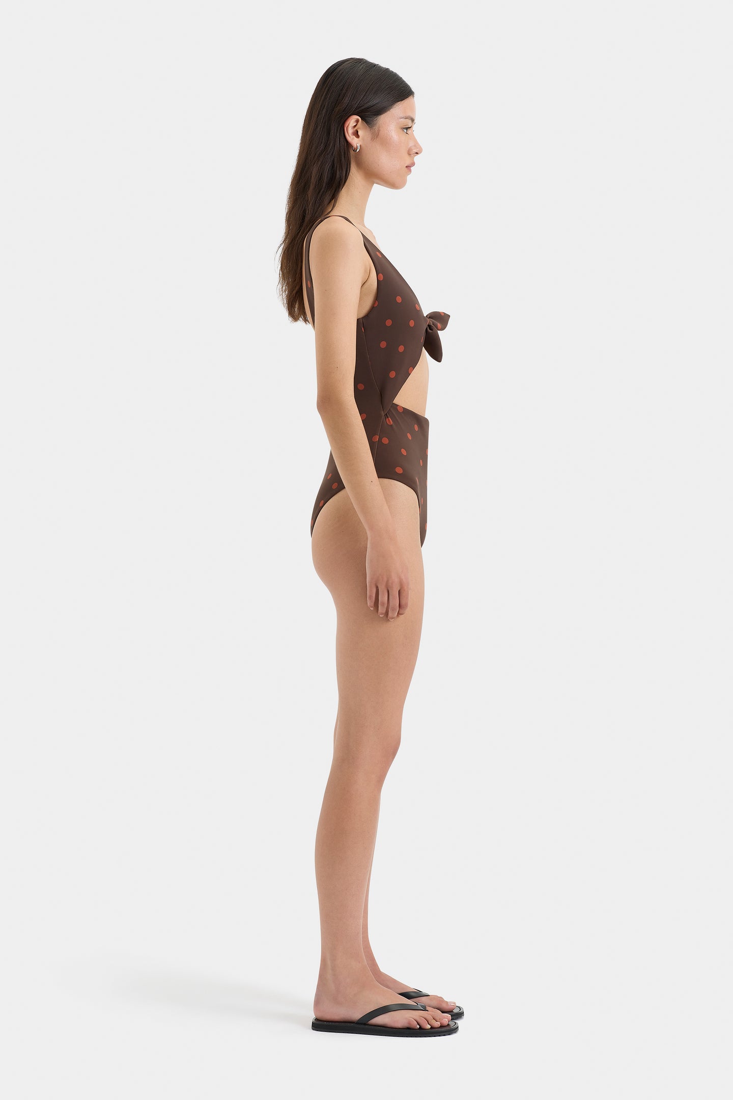 SIR the label Alina Tie One Piece CHOCOLATE DOT