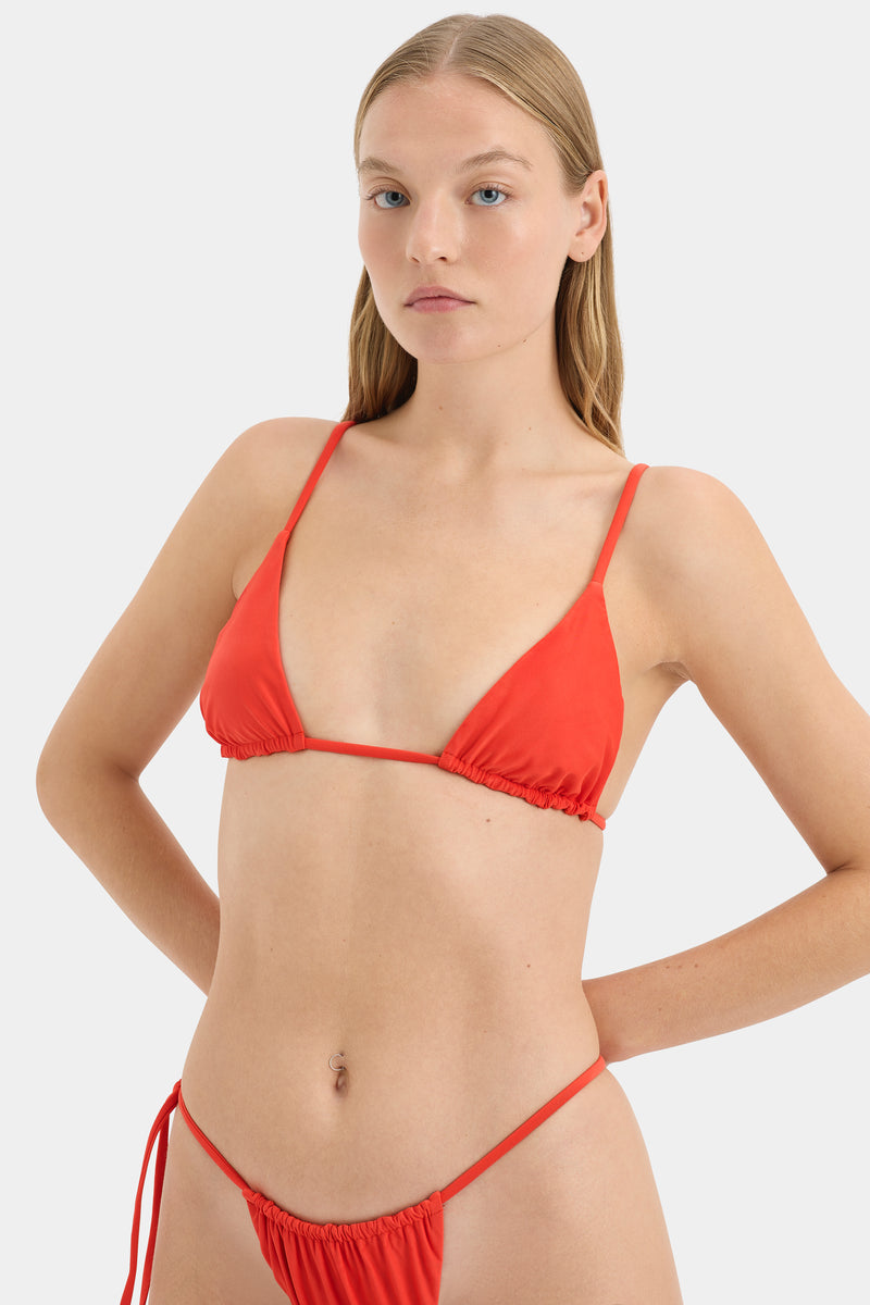 SIR the label Clarita String Triangle Top TANGERINE