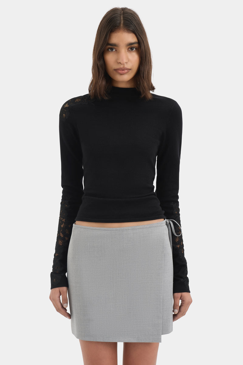 Belle Wrap Mini Skirt