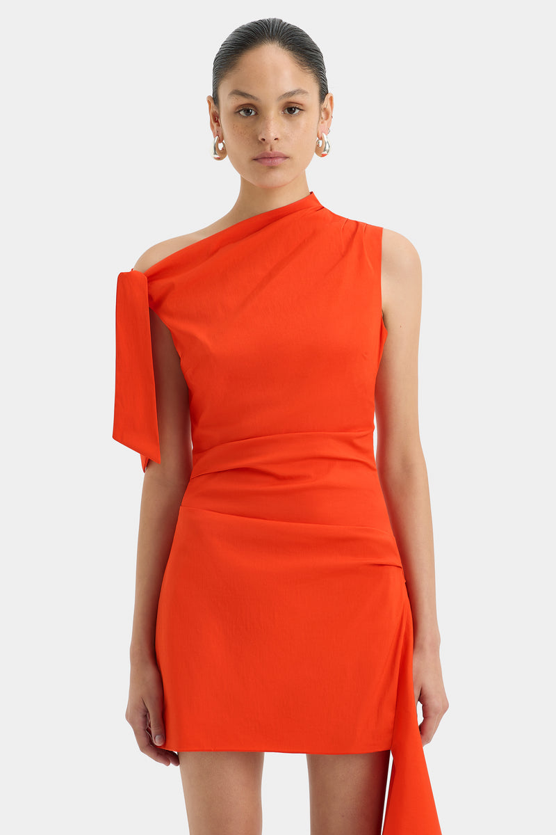 SIR the label Dahlia Mini Dress TANGERINE