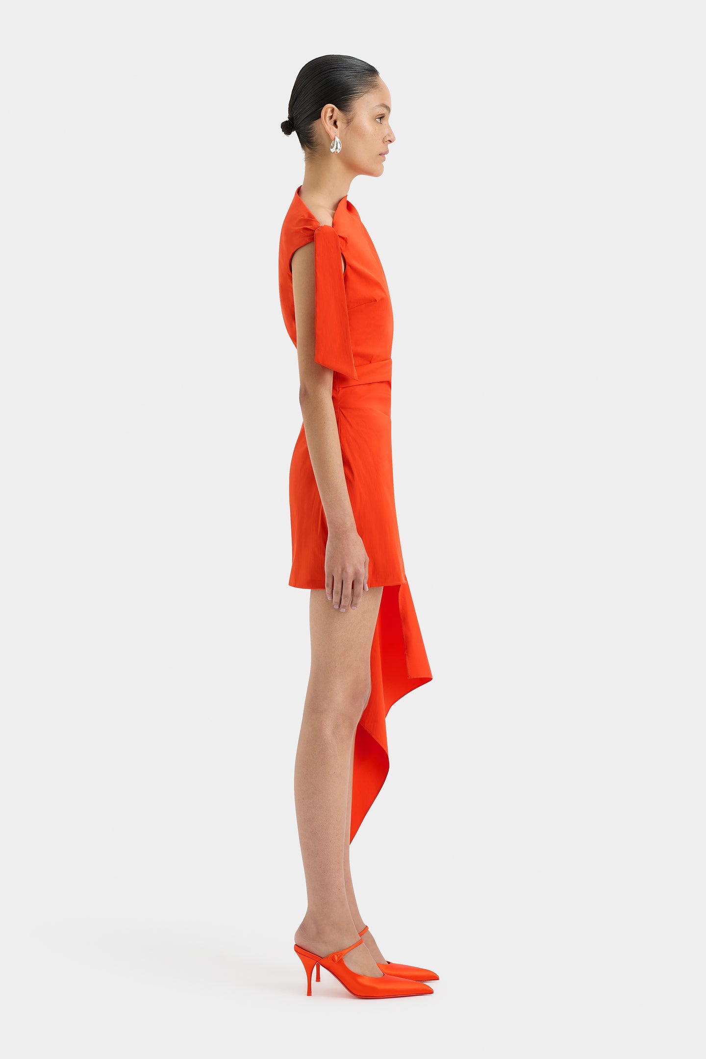 SIR the label Dahlia Mini Dress TANGERINE