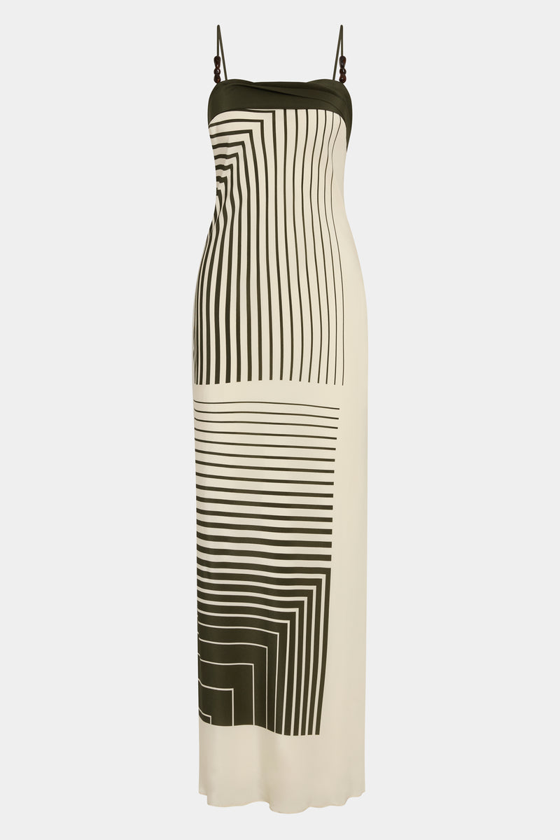 SIR the label Leilana Slip Dress Garden Stripe