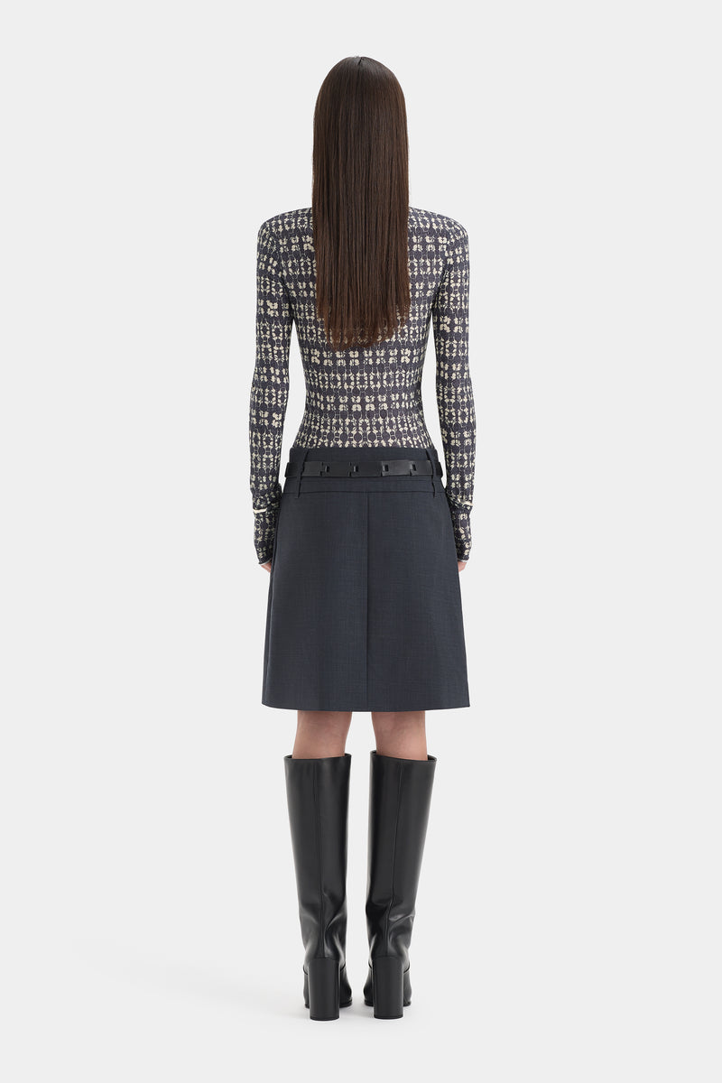 Mathias Tailored Midi Skirt