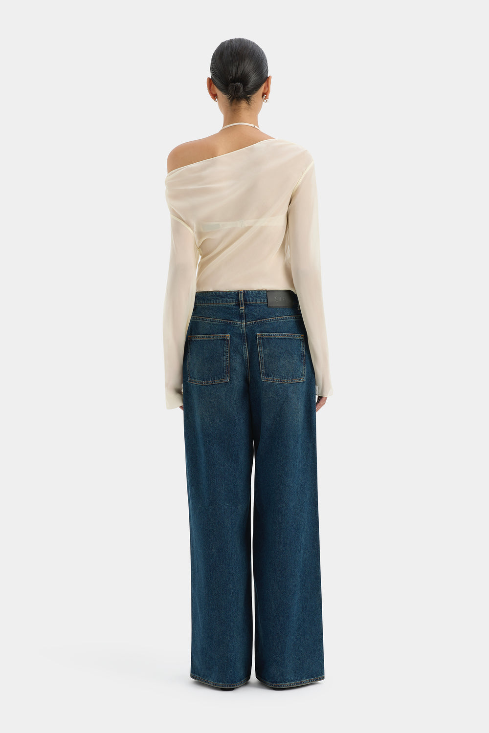 Strobe Long Sleeve Cowl Top