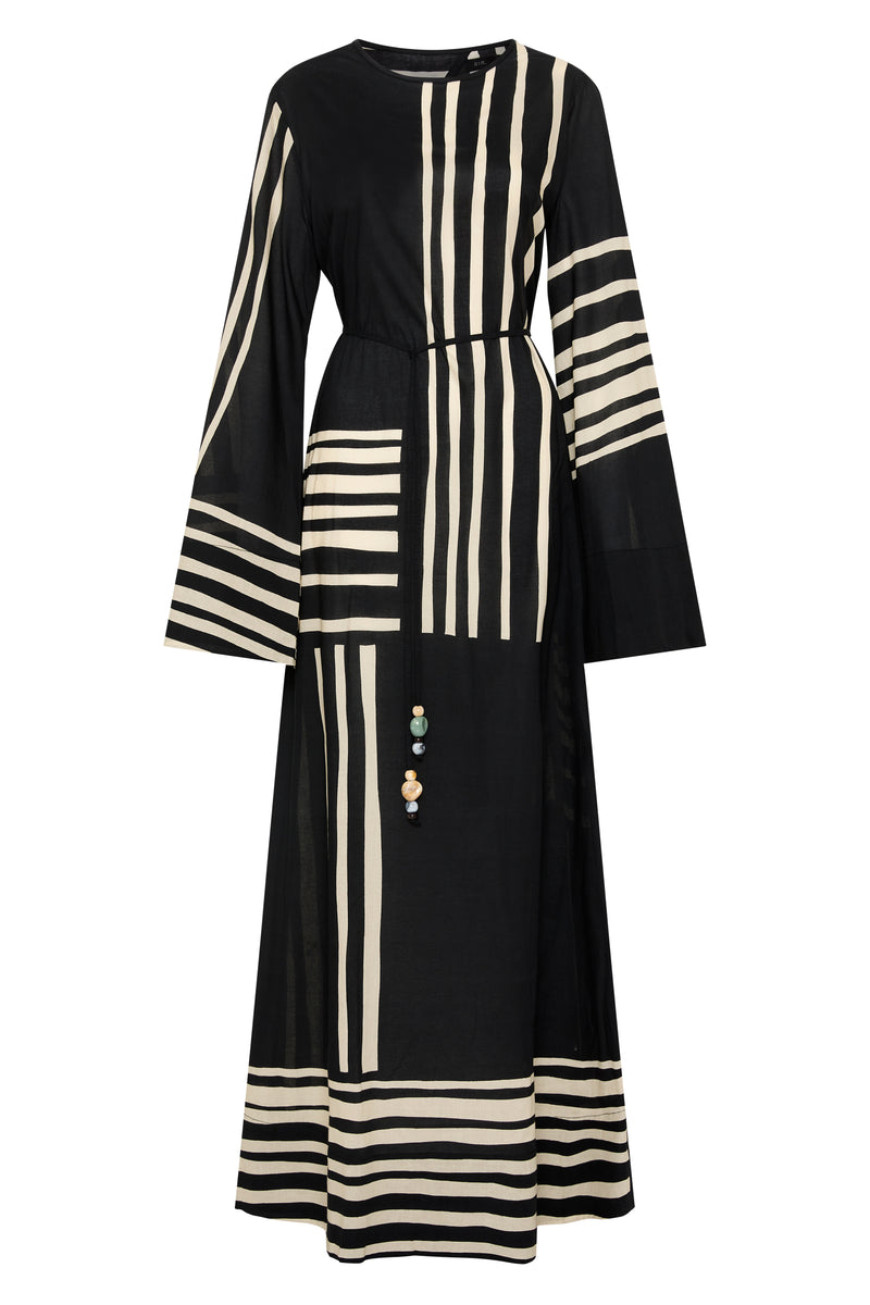 SIR the label Linocut Open Maxi Dress Ligne