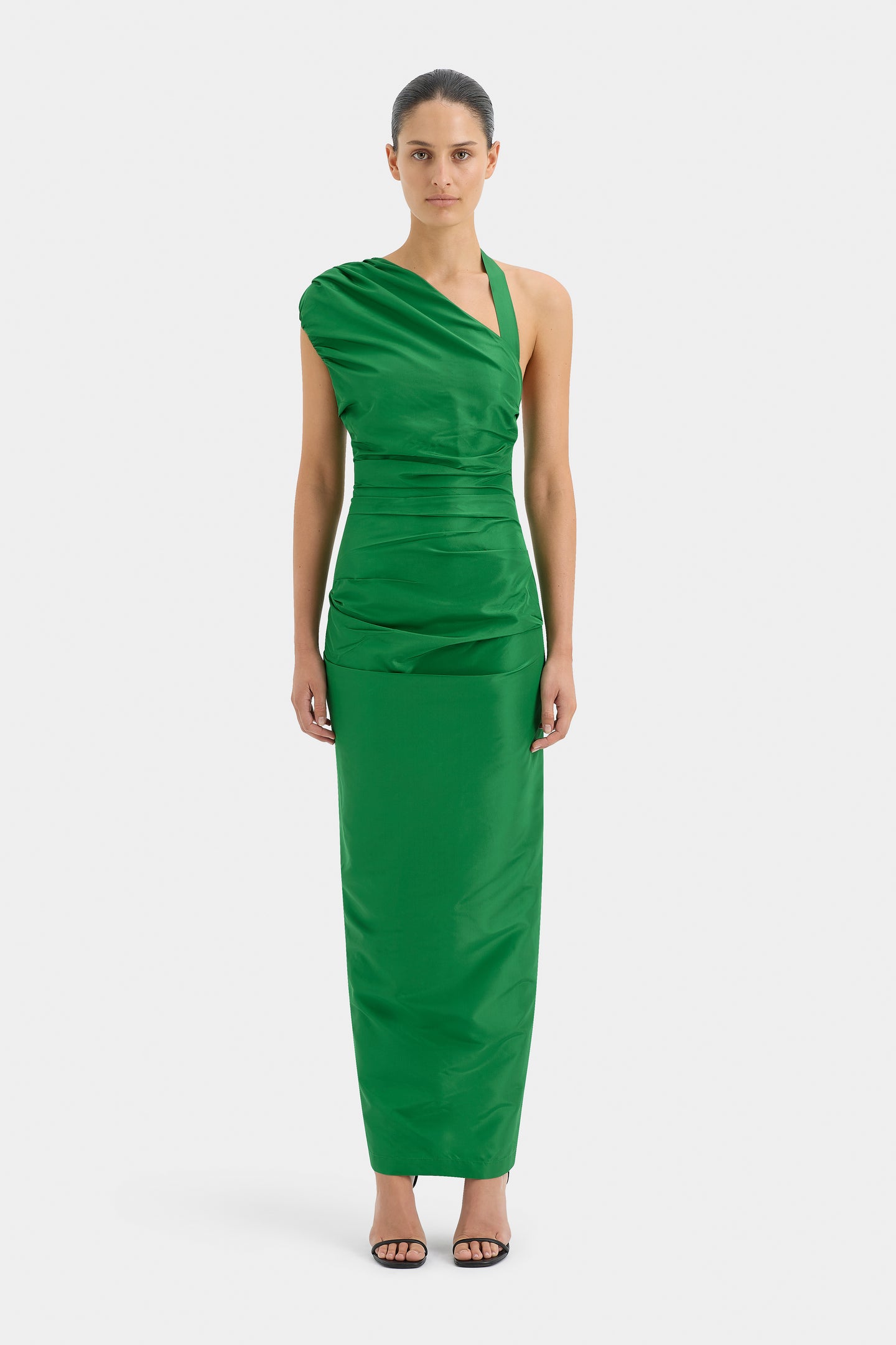 SIR the label Rebecca Gown Forrest Green