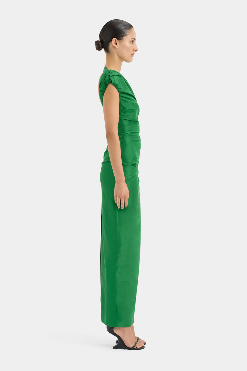 SIR the label Rebecca Gown Forrest Green