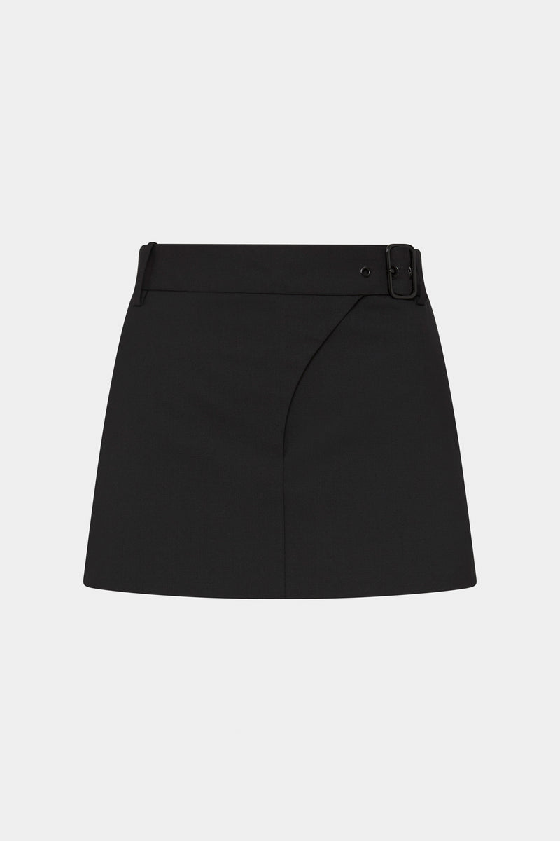 SIR the label Leonardo Belted Mini Skirt BLACK