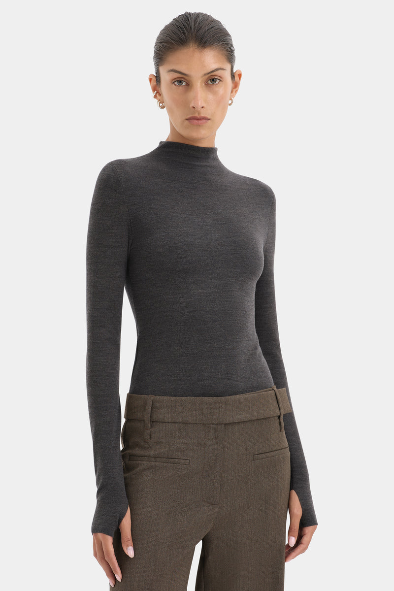 Mikkel Zip Long Sleeve Top