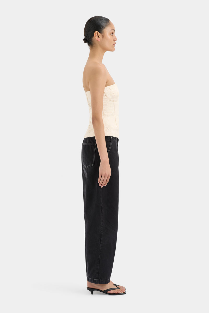 SIR the label Etienne Structured Bodice Cloud Jacquard