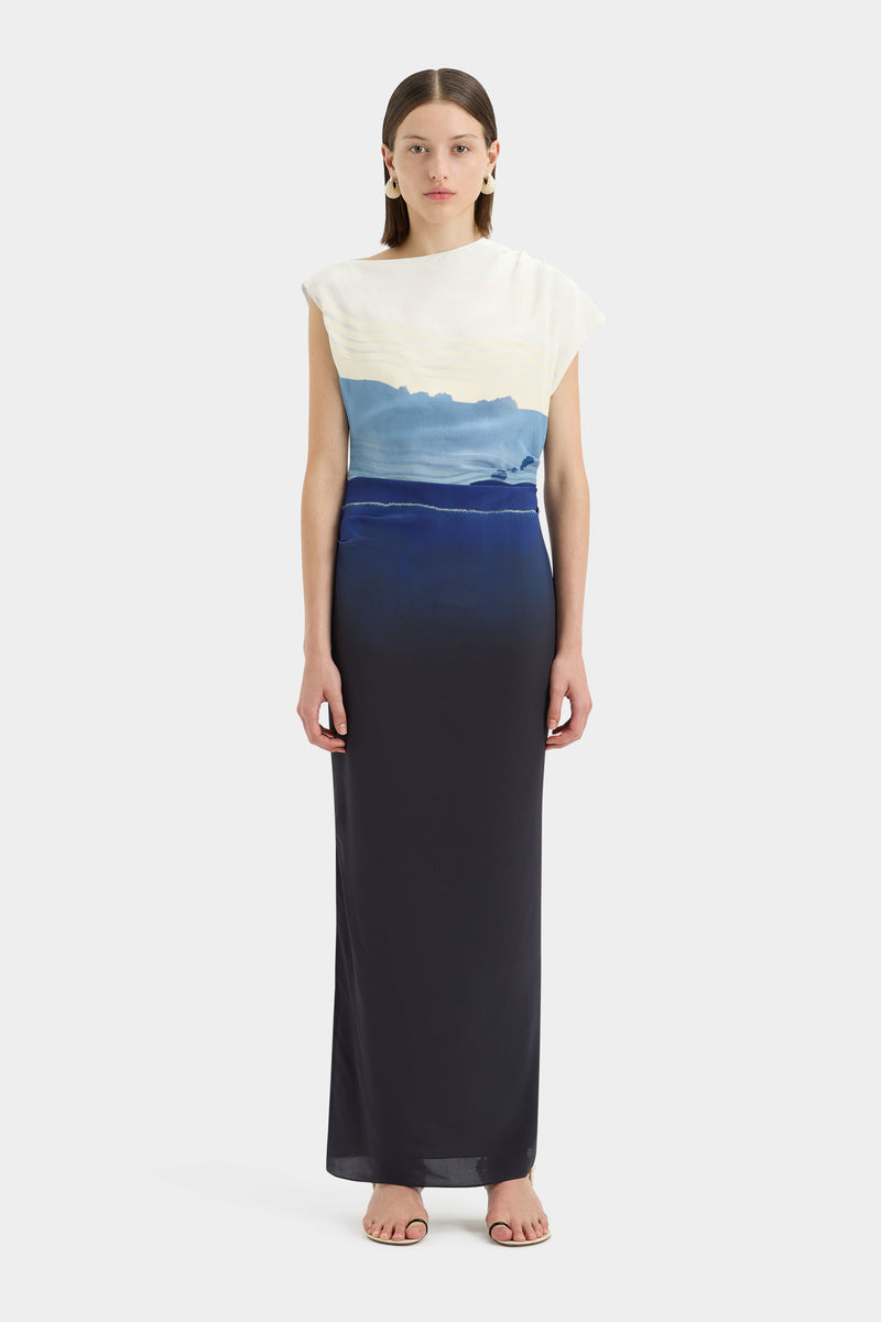 SIR the label Mariner Midi Dress SHORELINE STRIPE