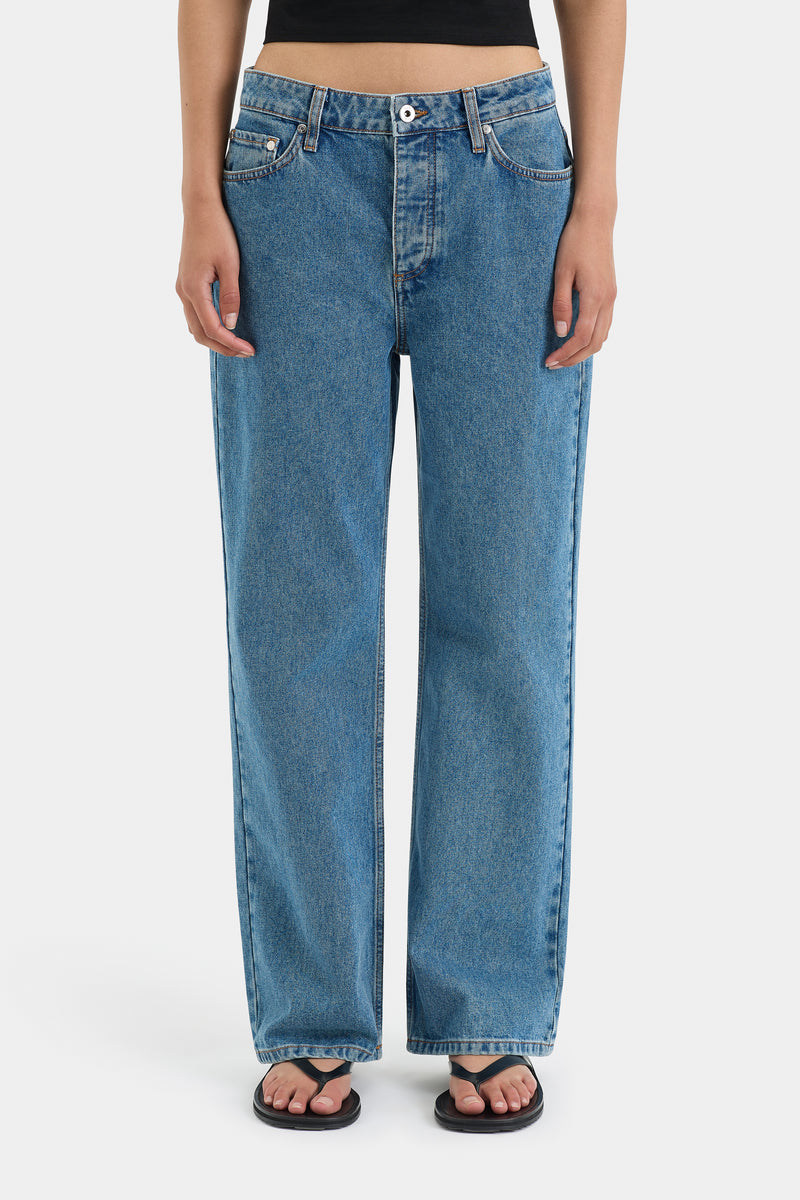 SIR the label Classic Straight Leg Jean LIGHT INDIGO