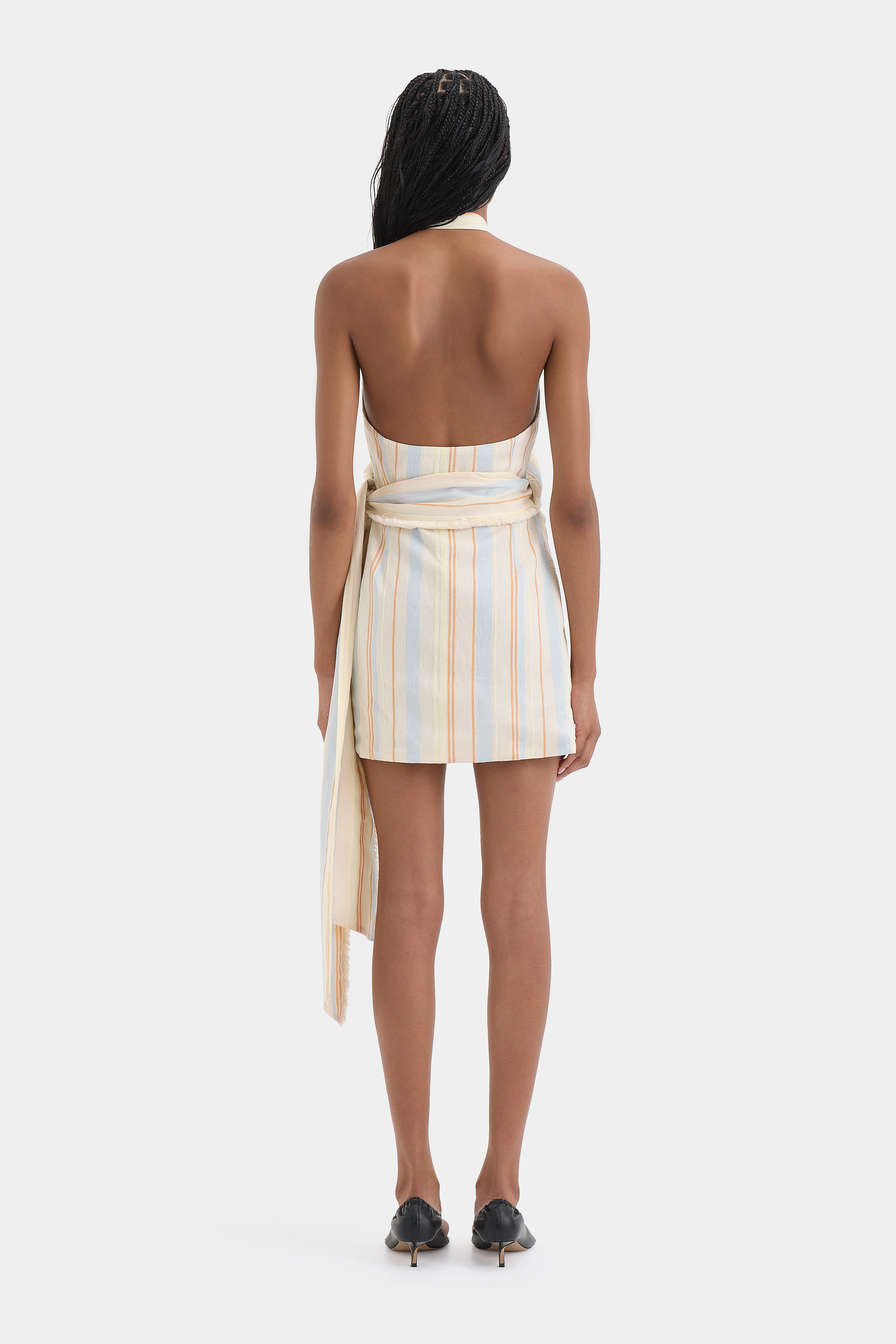 Pernille Wrap Halter Mini Dress