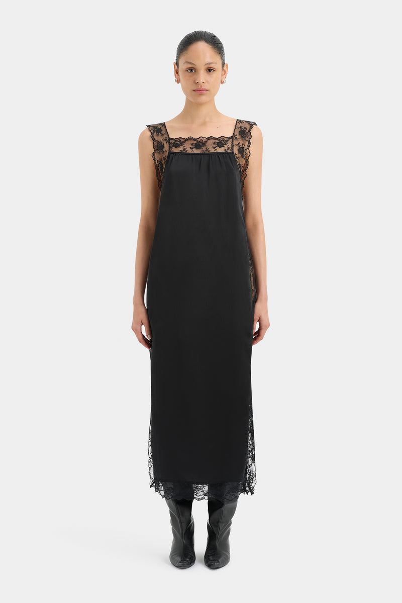 Aries Square Neck Lace Slip