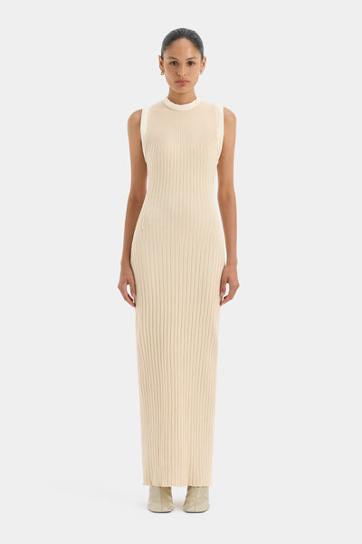 Petal Knit Dress | Peach | SIR.