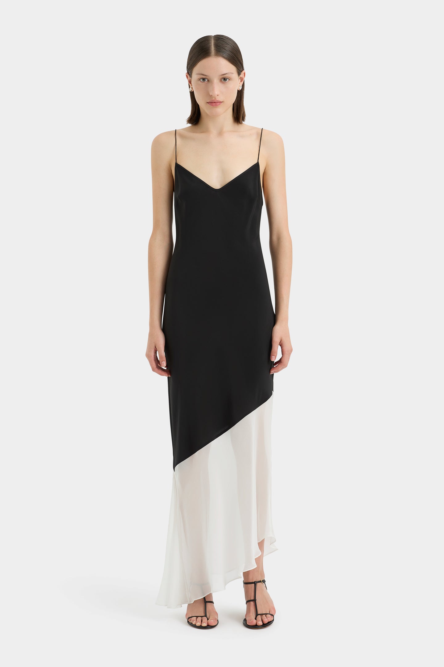 SIR the label Adrienne Slip Dress MONOCROME