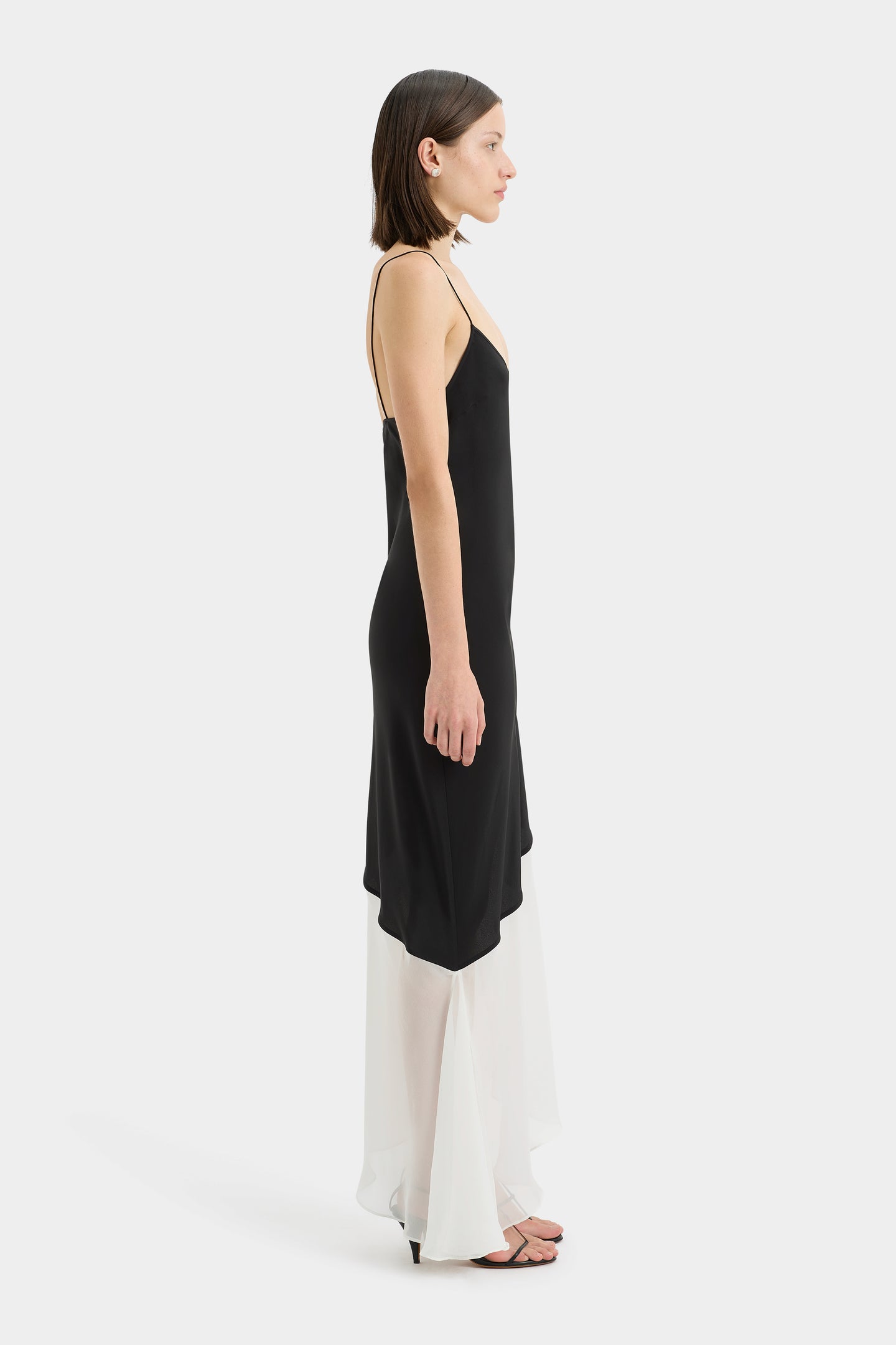 SIR the label Adrienne Slip Dress MONOCROME