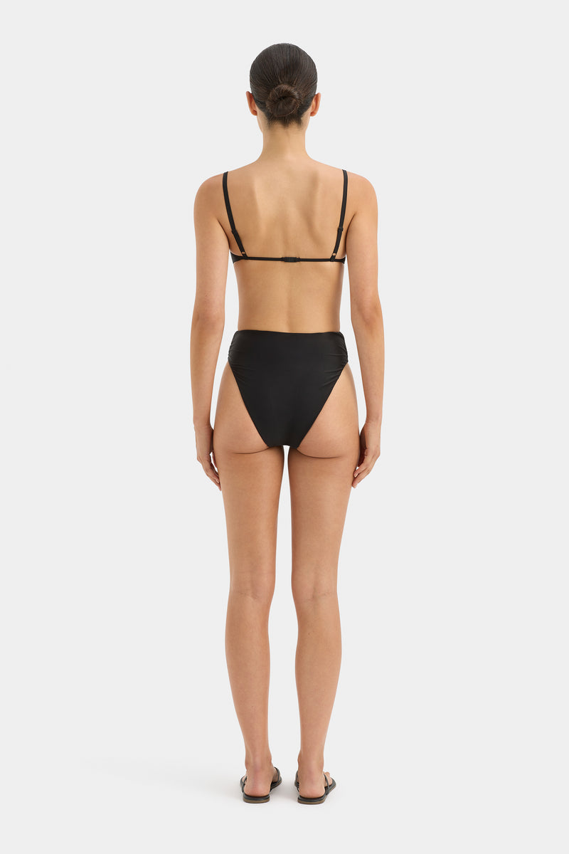 Zoya Gathered High Cut Brief