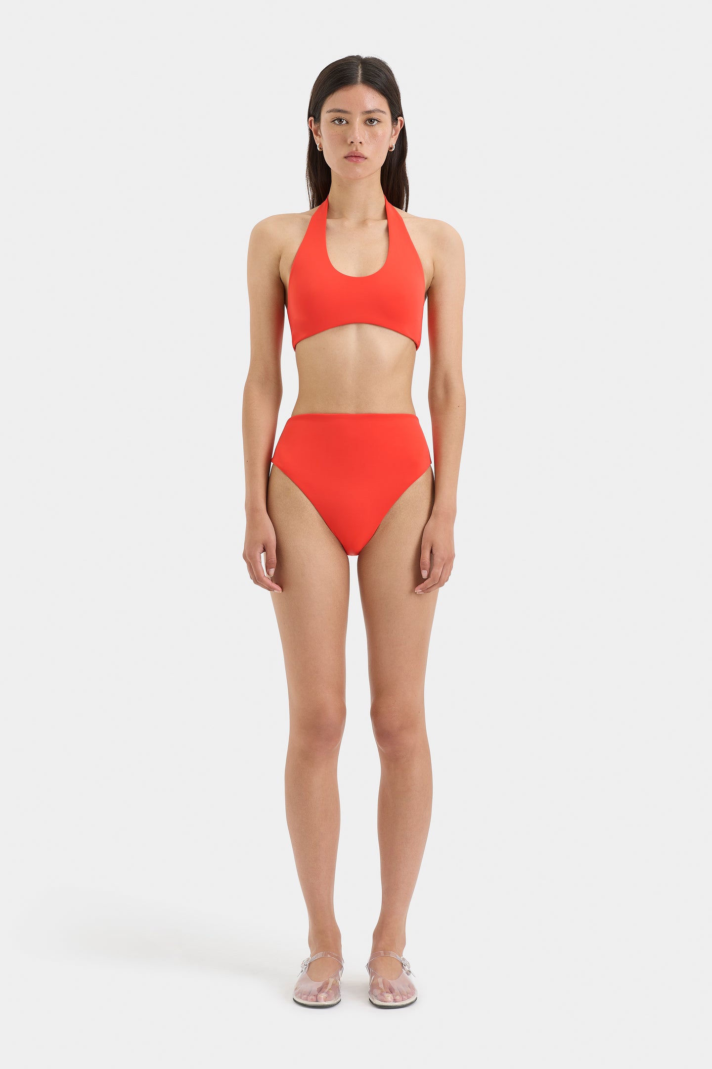 SIR the label Clarita Halter Top TANGERINE