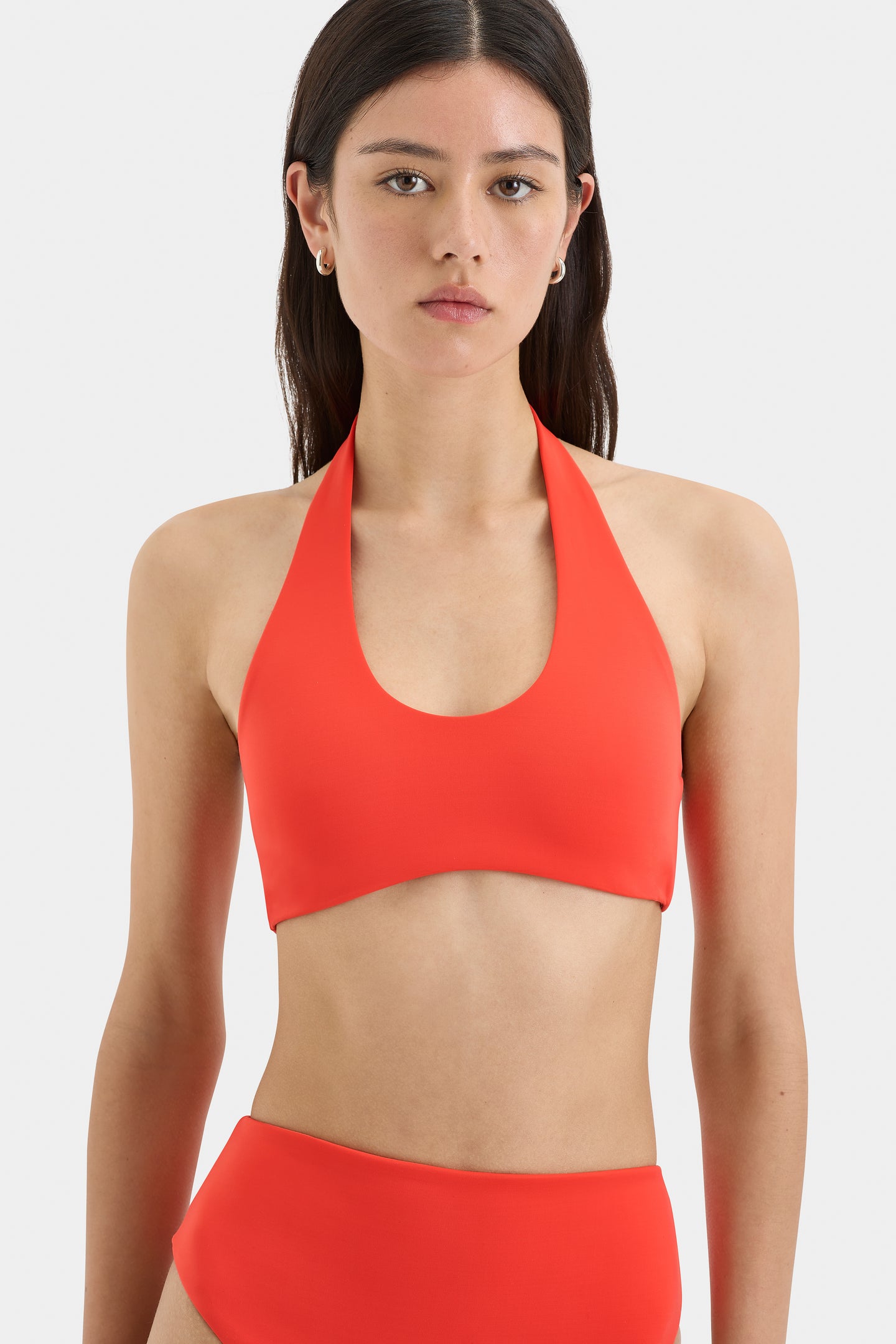 SIR the label Clarita Halter Top TANGERINE