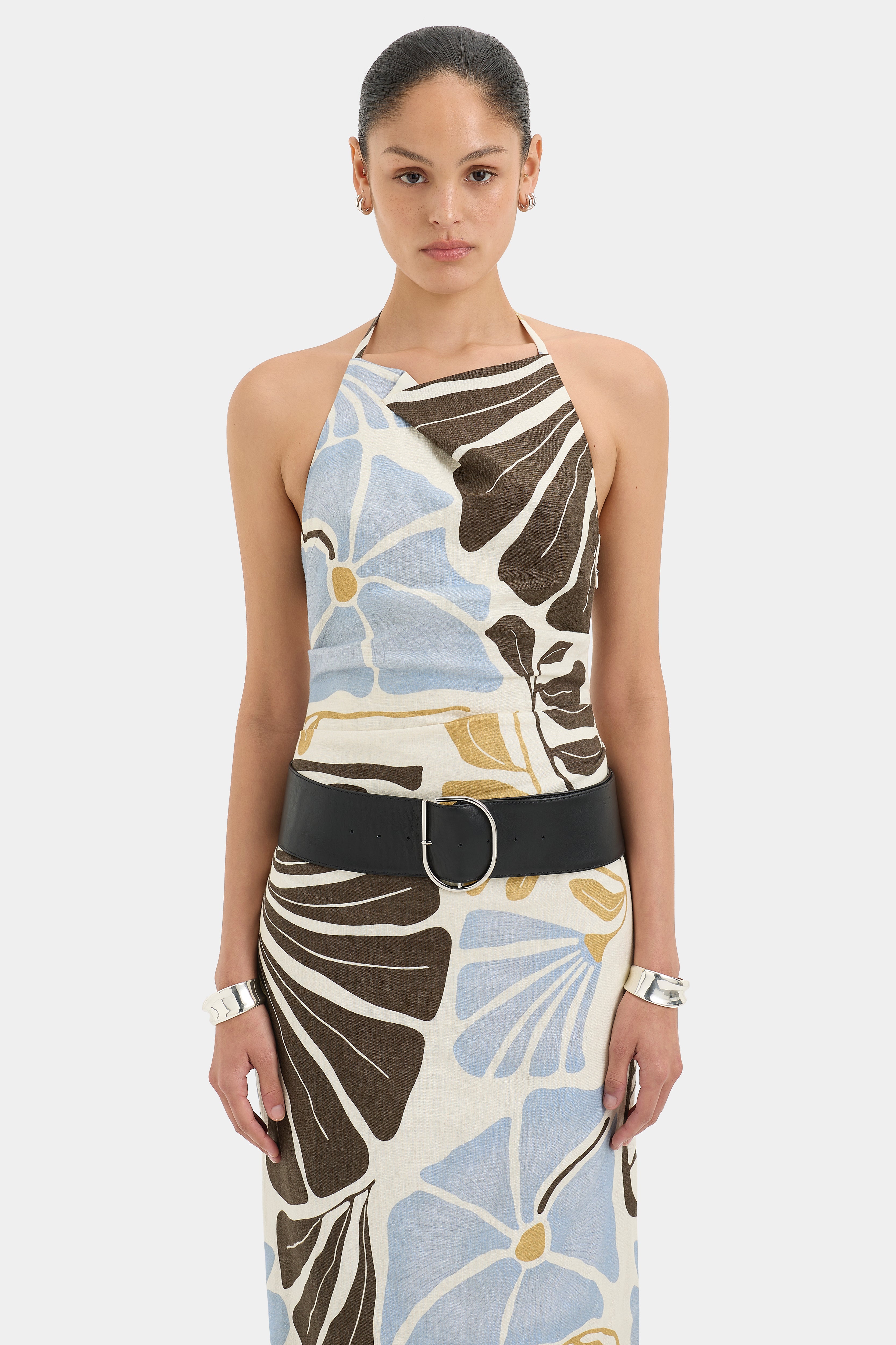 Lola Pleated Midi Dress