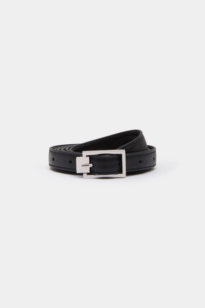 black leather wrap belt