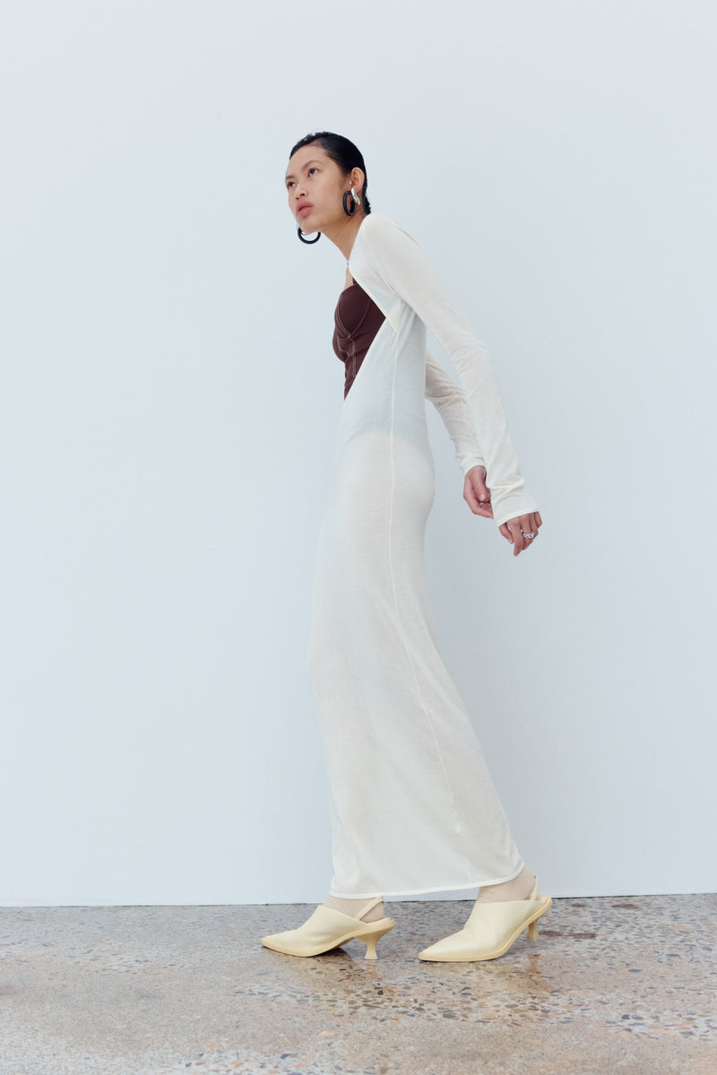 SIR the label Eva Knit Midi Dress BUTTER