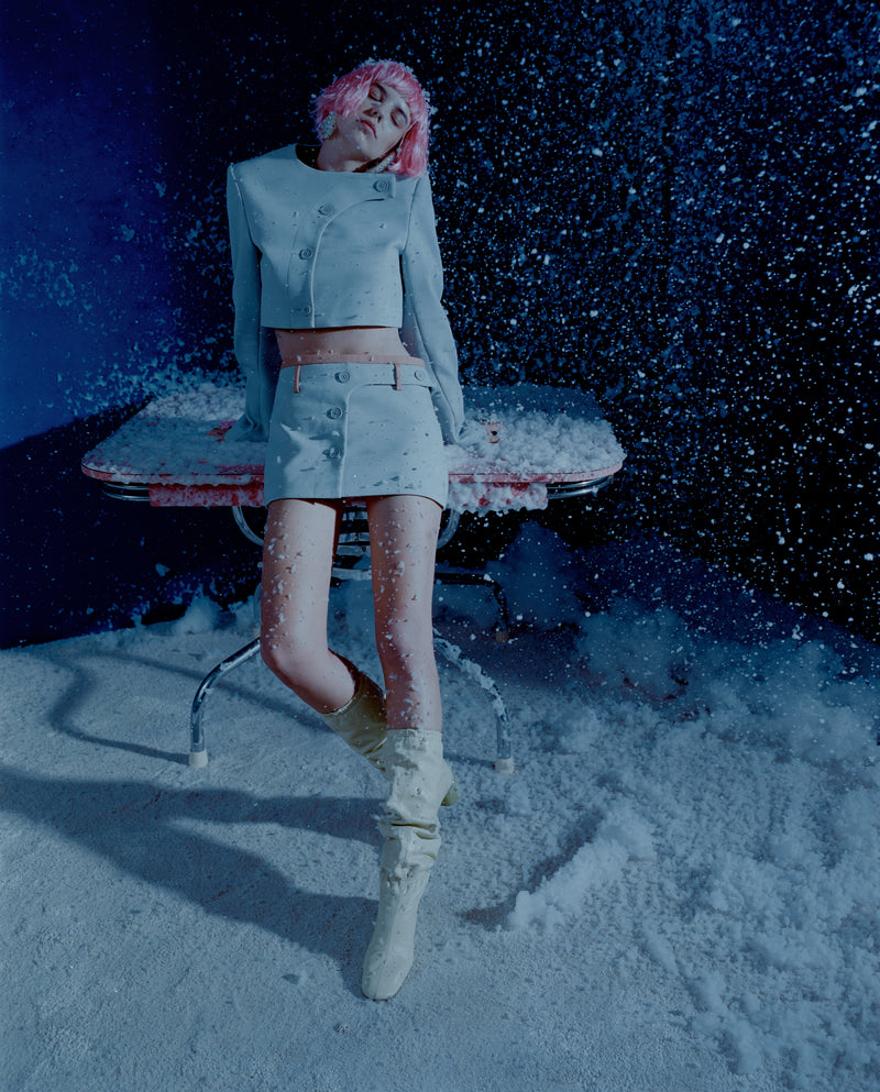 SIR the label Sandrine Mini Skirt ICE BLUE
