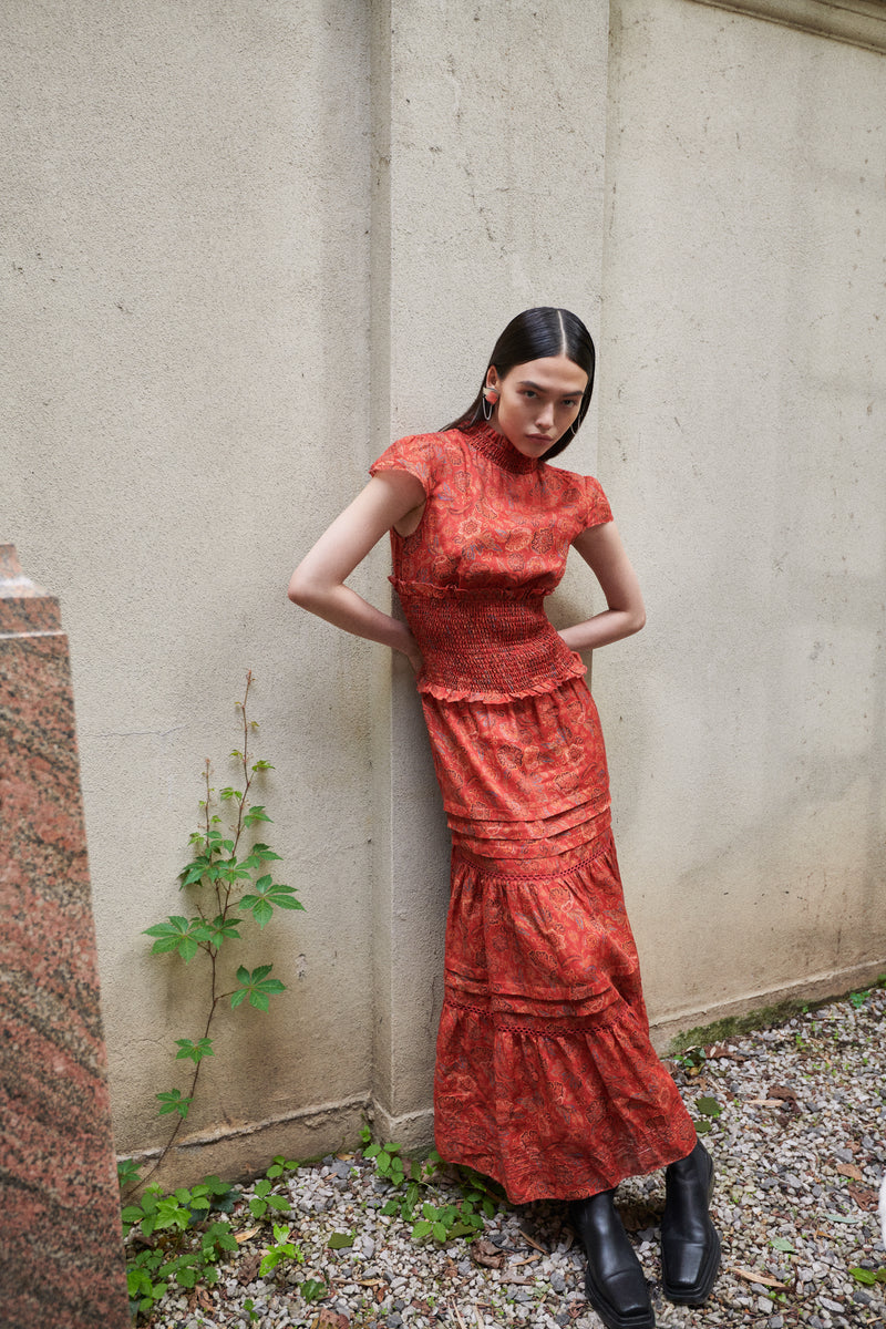 SIR the label Allegra Gown IDALIA FLORAL PRINT