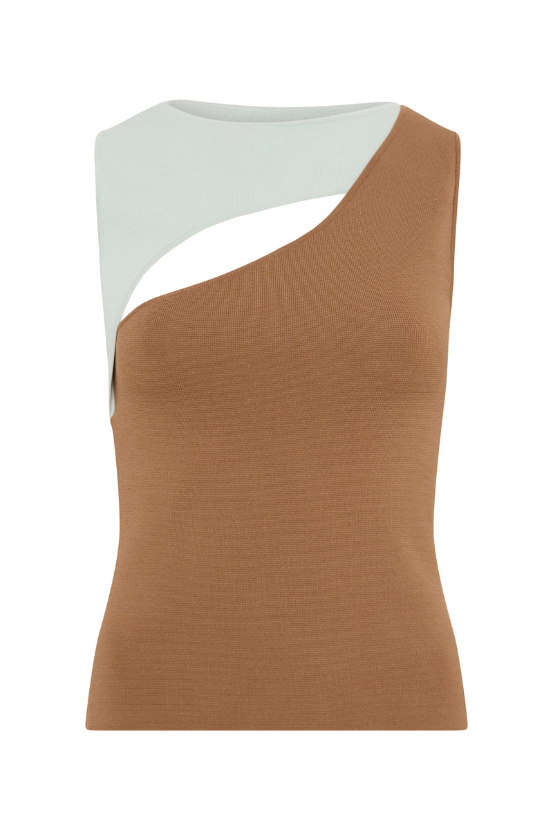 SIR the label Nadja Cut Out Tank CINNAMON
