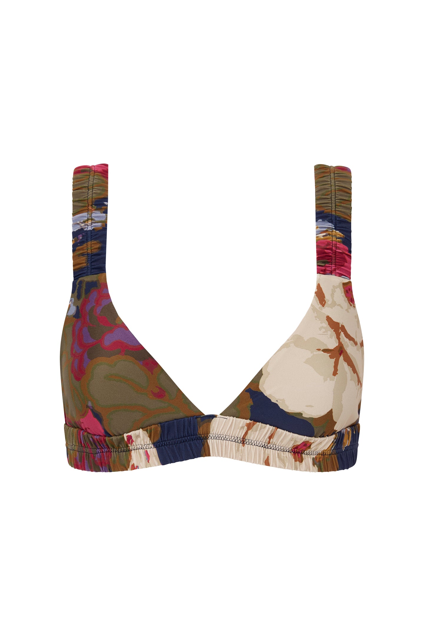 SIR the label Garcia Gathered Tri Top GARCIA FLORAL PRINT