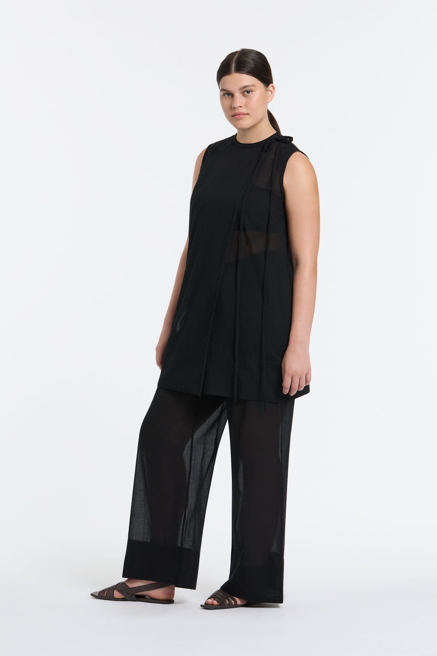 SIR the label Pascal Sleeveless Top BLACK
