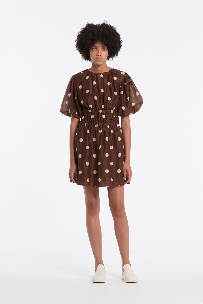 SIR the label Vivi Open Back Mini Dress MARLON POLKA DOT