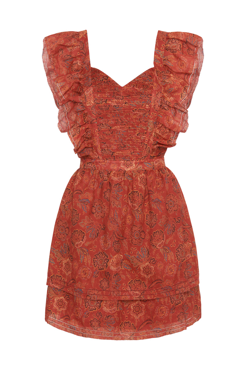 SIR the label Allegra Open Back Mini Dress IDALIA FLORAL PRINT